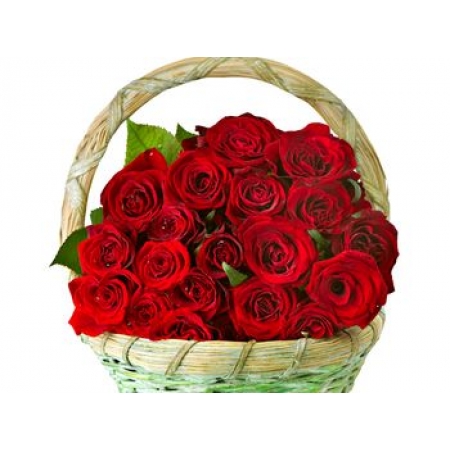 Sizzling Passion - 24 Stems Basket